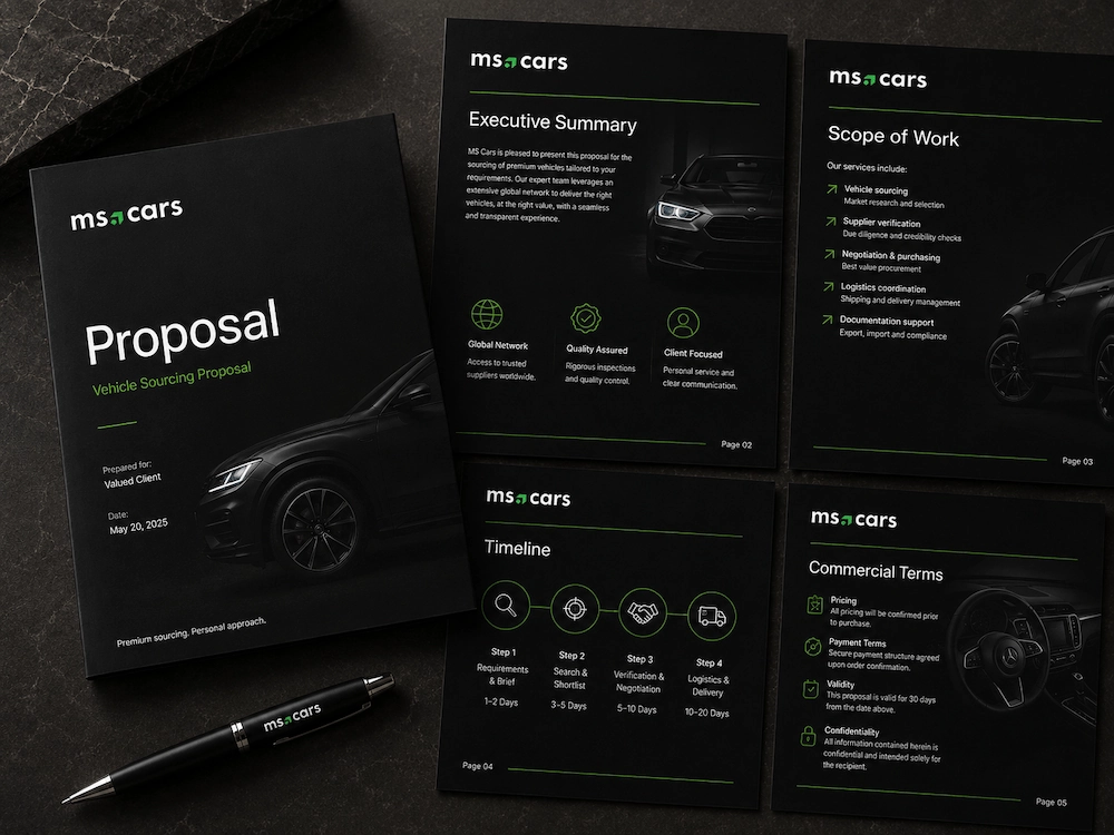 MS Cars tender and RFP response system