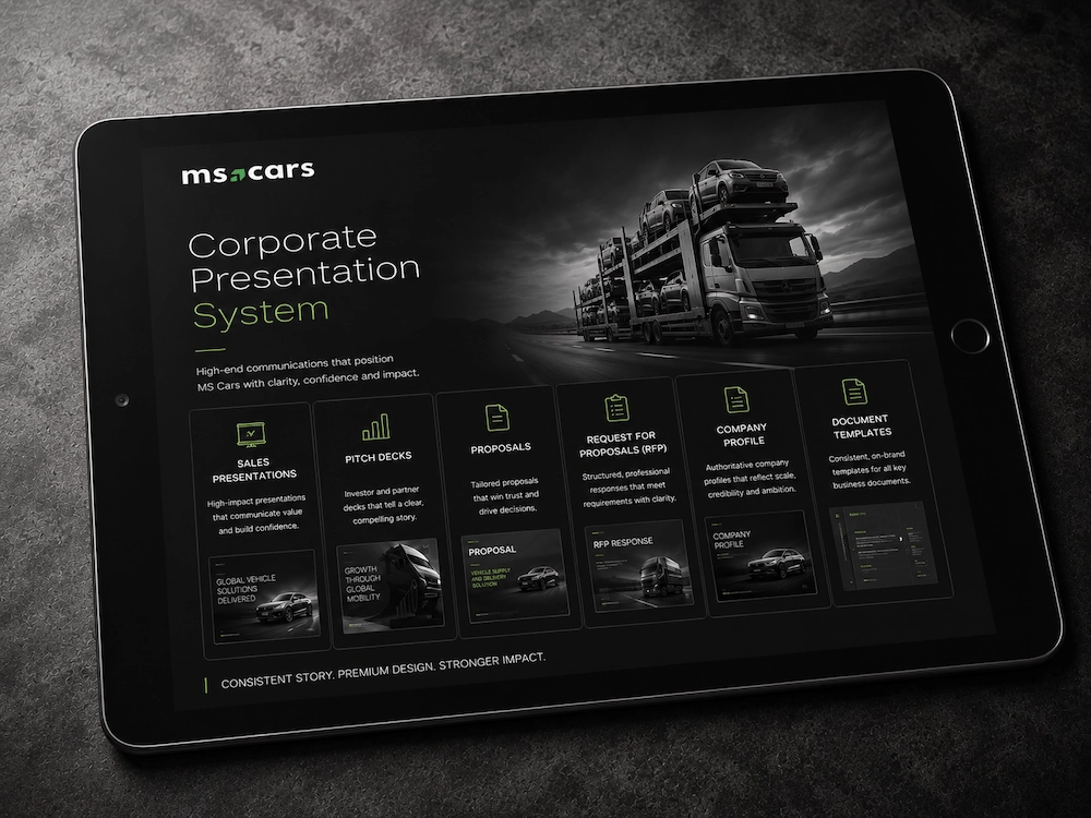 MS Cars corporate presentation system