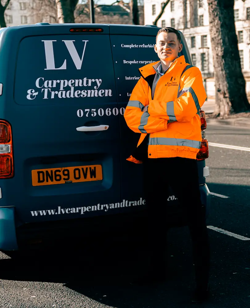 LV Carpentry media wall and interior construction work